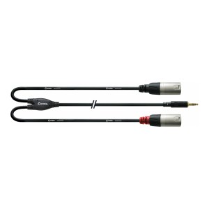 Cordial CFY 2 Male XLR to 3.5mm Y Audio Cable - 3m
