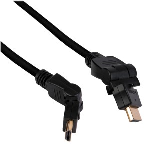 Pearstone Swivelling HDMI to HDMI Cable - 90cm