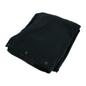 Black Molton Stage Curtain - 6x4m
